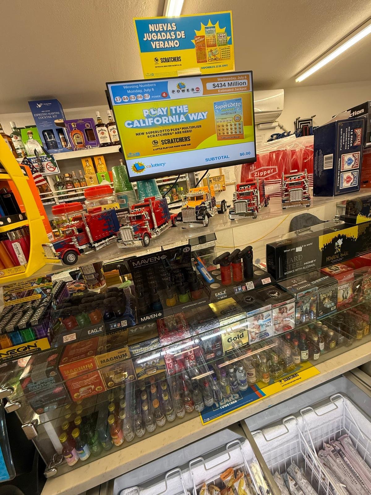 Checkout & lottery