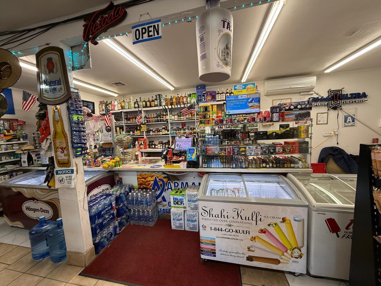 Inside the store