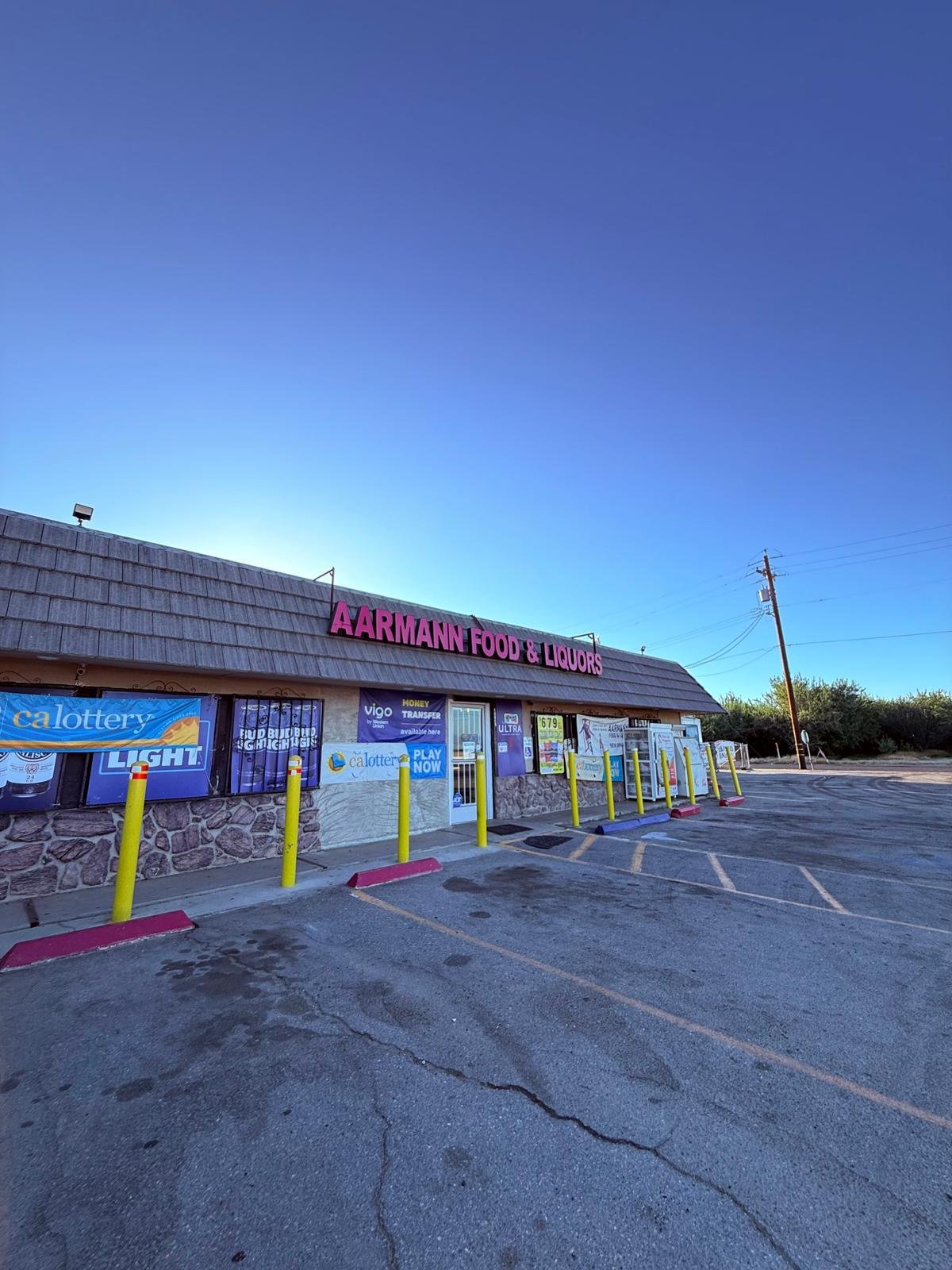 Evening view of the store